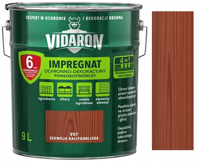 Vidaron filmotvorný impregnačný prostriedok California Redwood V07 9 l